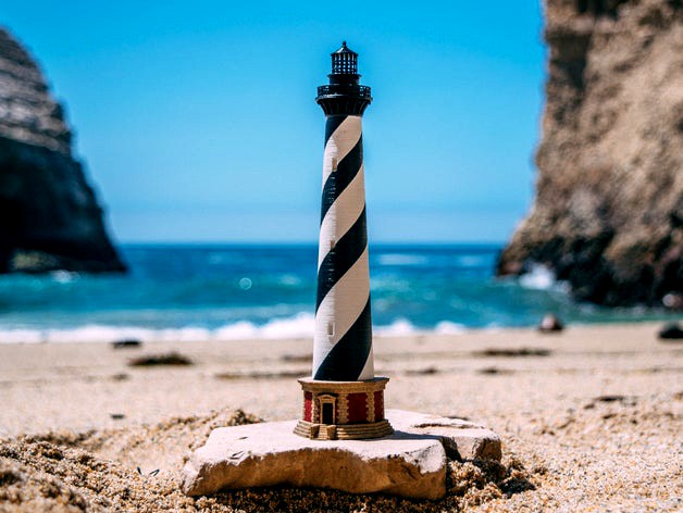 Cape Hatteras Lighthouse Desktop Model Kit by estlinhaiss