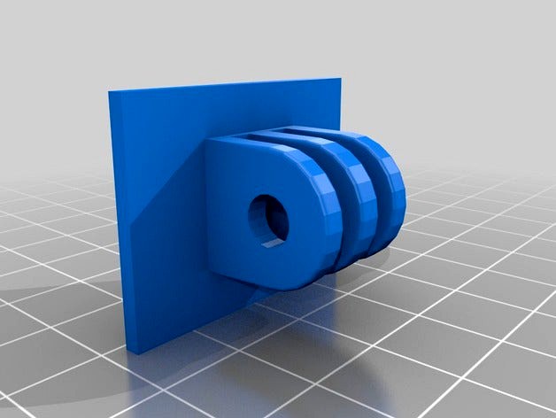 Simple gopro mount by johanornestedt