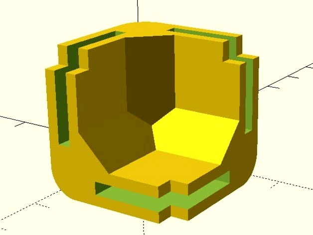 Parametric Mini Modular Framing System - Corner Block and Rail by Xerxes3rd