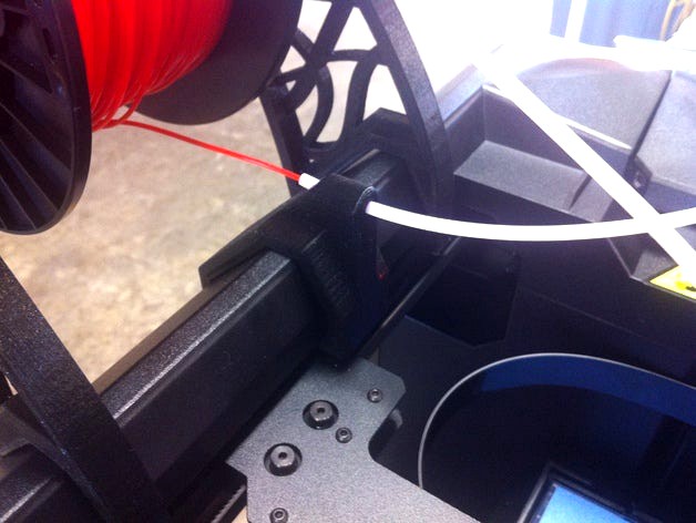 Filament guide for side of MakerBot (5th Gen) by Squeak911