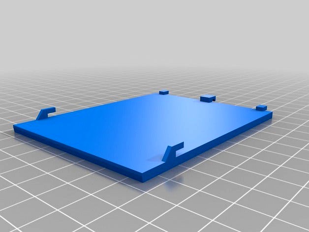 Radio Shack TRS-80 Model 102 Battery Cover by schlem