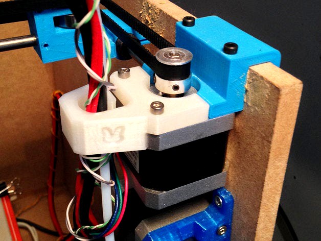 Bowden and cables guide for SmartrapCore with geared extruder by BrunoBellamy