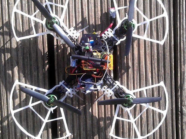 Rotor blade guard for FPV250 Quadrocopter by 3ddruckqueck