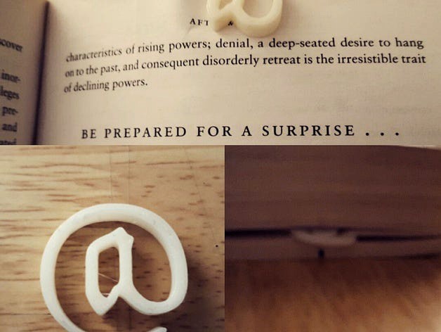 at shaped bookmark by aymaneladly