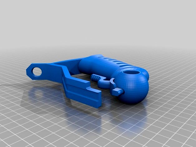 Fallout 3 Plasma Pistol Split Into Parts by SOELexicon