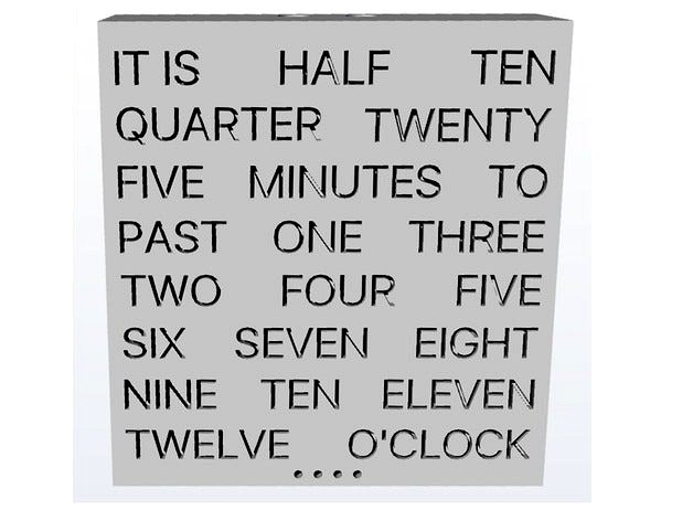 Word clock by xadow