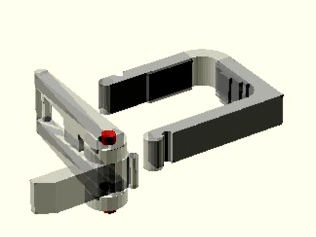 Parametric fast-clamp OpenSCAD library for K8200/3Drag by sillano