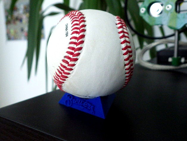 Triangular Baseball Display by LokusArts