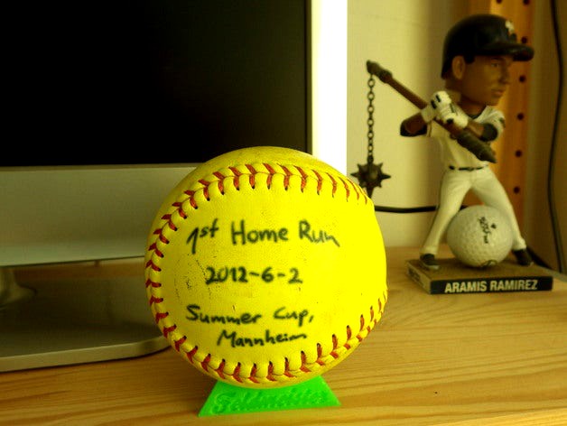 Triangular Softball Display by LokusArts