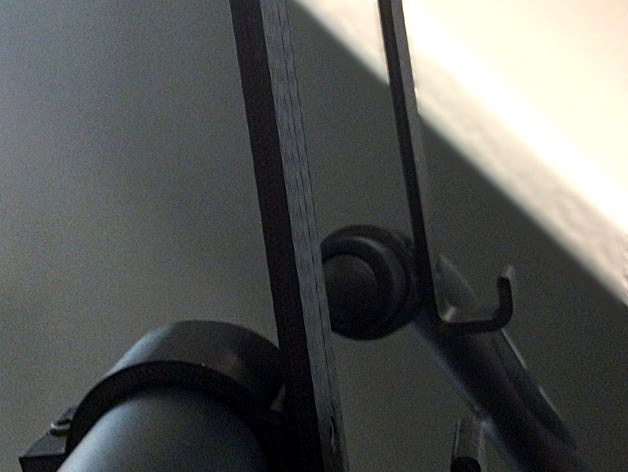 Tiltable hook stand with round clamp - customizable by spapadim