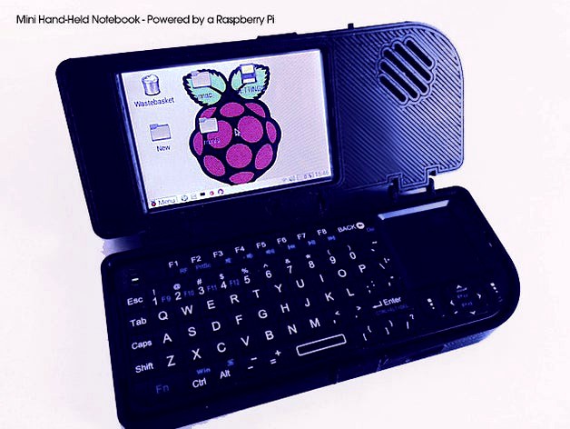 Mini Hand-Held Notebook - Powered by a Raspberry Pi (Remix) by Fichthorn