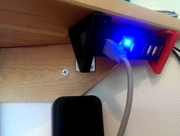 Bracket for USB Hub by MinoNsj