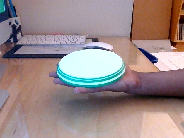 Palm-sized Frisbee by mishukutti