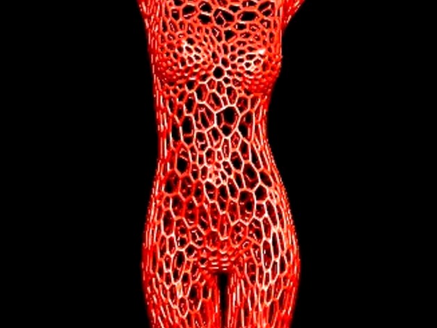 Female torso ver1 Voronoi by dedclub