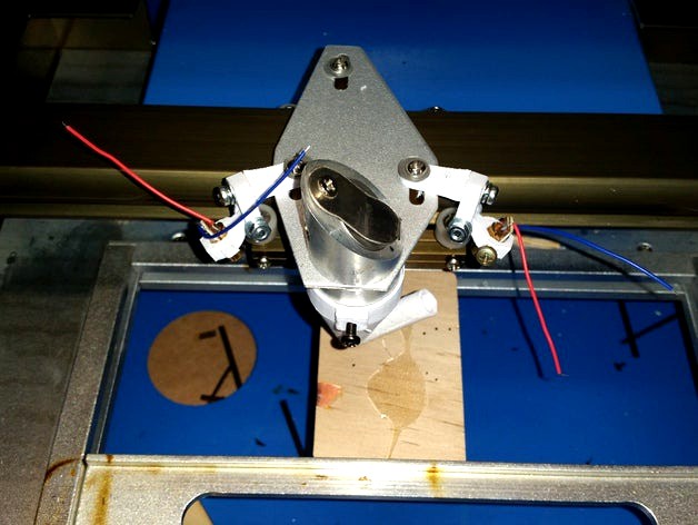 Laser alignment / Guide brackets for K40 laser cutter by lowtech