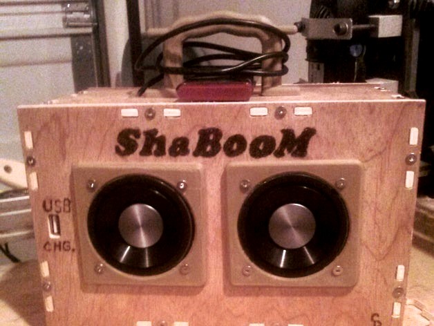 ShaBOOM - 10W Stereo MP3 BoomBox & Power Bank by Shaputer