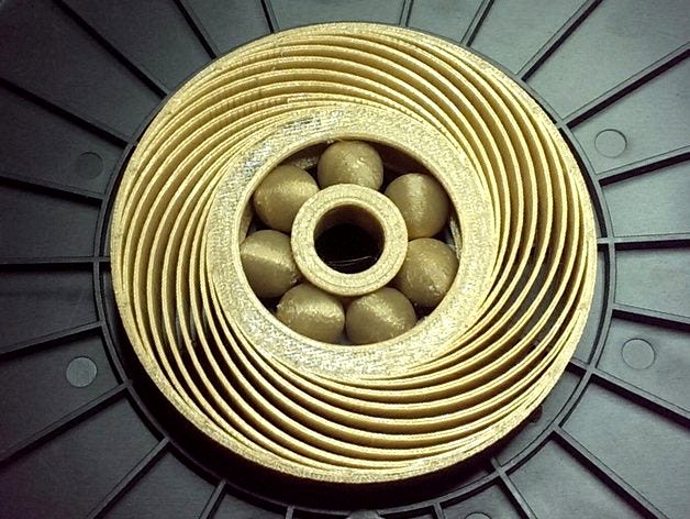 Airless Tire with Bearings by ModernGnome