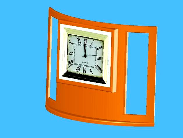 rectangular face clock by shire
