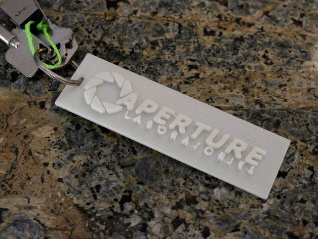 Aperture Science Logo Keychain (Portal) by z80nm