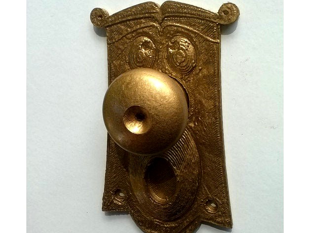 Door knob plate by JakeCape