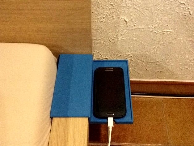 Bedside Smartphone (and Cup) Holder by 3dDruckIng