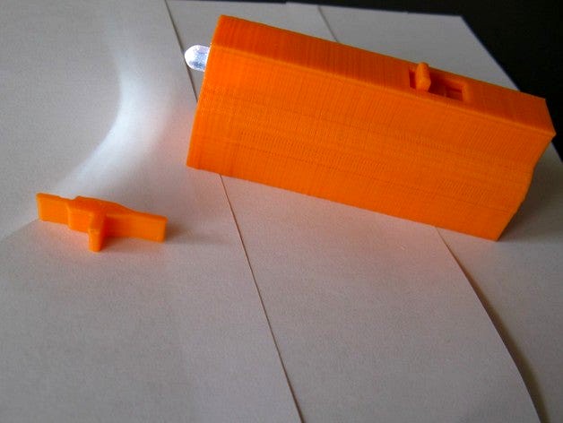 Circuitsonline KifKit Ledlamp behuizing V2 (Enclosure for circuitsonline kifkit led light V2) with slide switch by Lukelectro