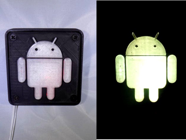 Android Robot LED Nightlight/Lamp by jjpowelly