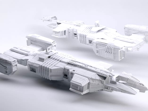 Starship with detachable shuttle/command module by 660