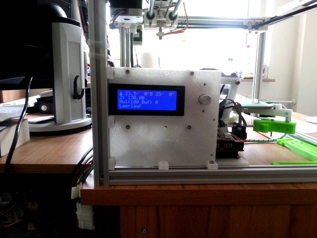 Operating panel and electronics holder (Ramps 1.4) with fan mounting system by DC_Engineering