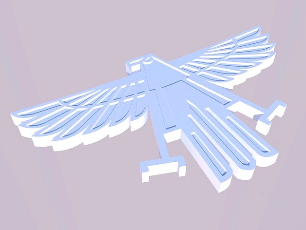 Toyota MR2 keychain / emblem (MK1 Eagle) by DomoticX