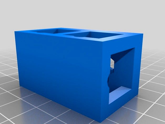 15x15 mm connector 2x - system for square round profil slim version by thomasdr