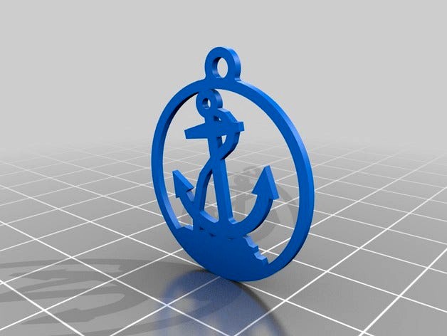 Anchor pentant by ReneeCelDesign