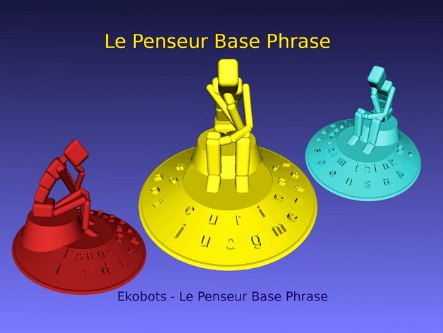 cC - Ekobots - Le Penseur Base Phrase by Lauro_Antico