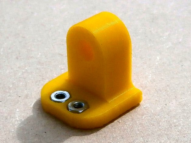Single M6 bar mount for Axis hacking experiments with I-gus or standard linear bearings by Takeaway3DTech