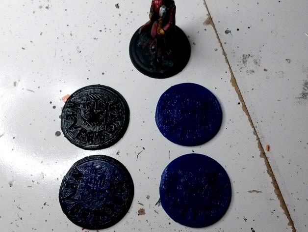 Malifaux 30 mm Neverborn Scheme Marker by crashprone