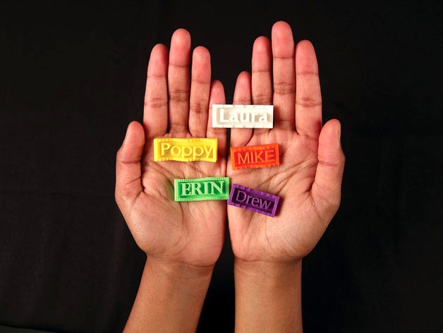 Project: Nameplate Generator with OpenSCAD by MakerBotLearning