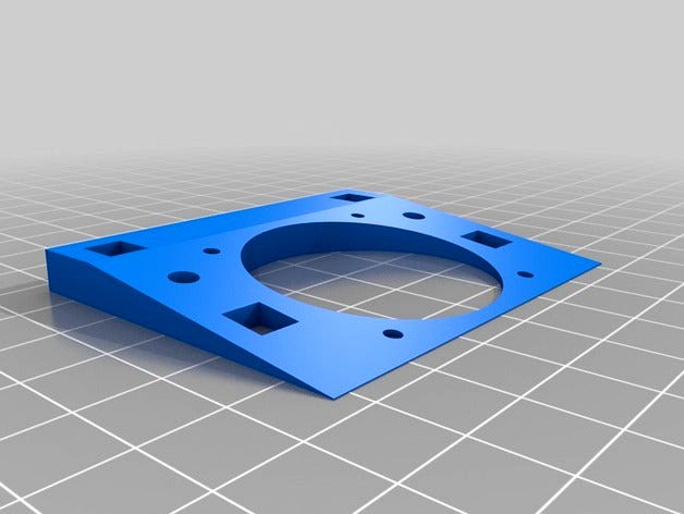Fan mount for Printrbot LC by jdh30