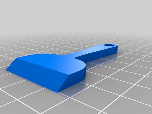 3D Printer Bed Scraper by ayan4m1