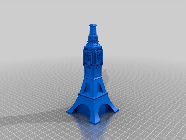 Eiffel Tower/ Big Ben/ London Monument Hybrid. by stgiga