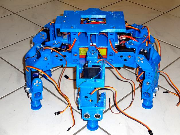 Hexapod "Gilbert300" : Arduino Mega 2560 based 3d printed 6 legs robot by McKraken