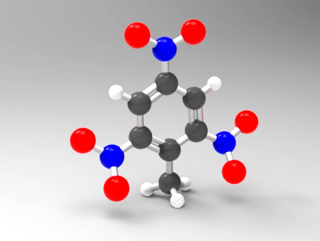 TNT molecule by JuanG3D