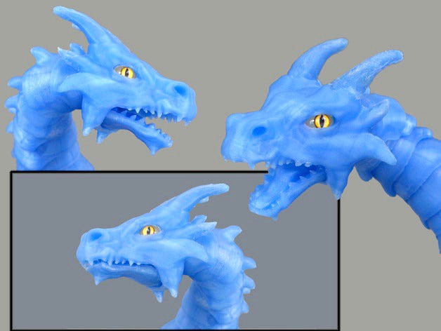 Articulated dragon mouth by BQEducacion