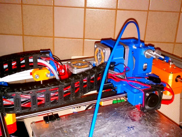 Nema 17 cablechain mount for sparkcube or similar by Louis_Cypher