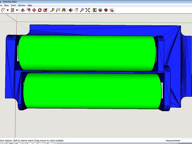 Slanted 18650 Sled by RedBeardVapes