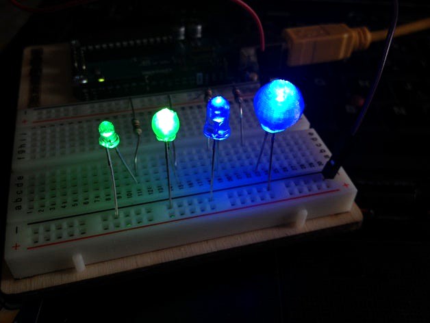 LED Light Diffuser (for 3mm and 5mm LEDs) by alex80it