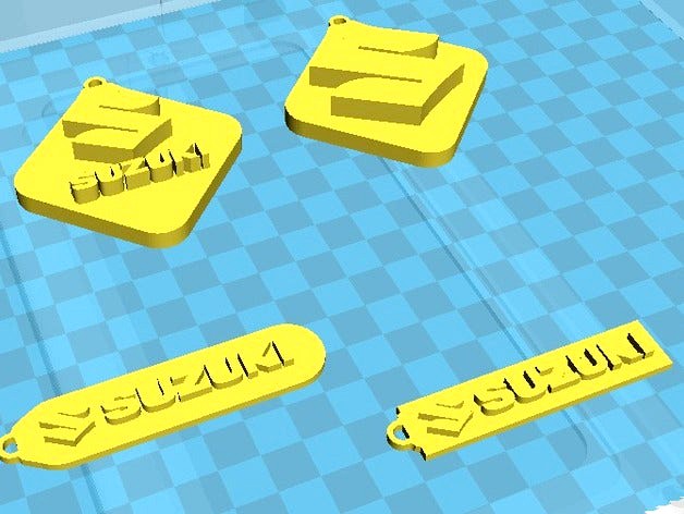 Suzuki Keychains - Multi Version by Zero3DArt
