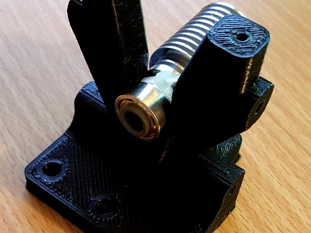 Bowden Conversion - Prusa i3 X Carriage Adapter for Bulldog XL Extruder by Cyrrus