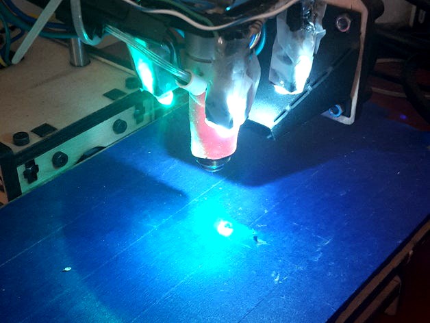 Printrbot Simple (2014) - Leds Mount by josemake