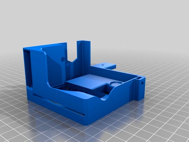 80mm Fan Mount for the Lulzbot TAZ 5 Rev2 by JLCDesigns