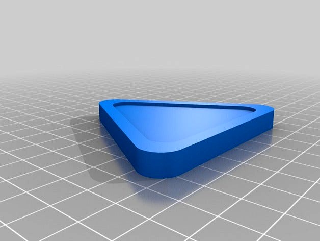 Triangular air hockey puck by Anteino